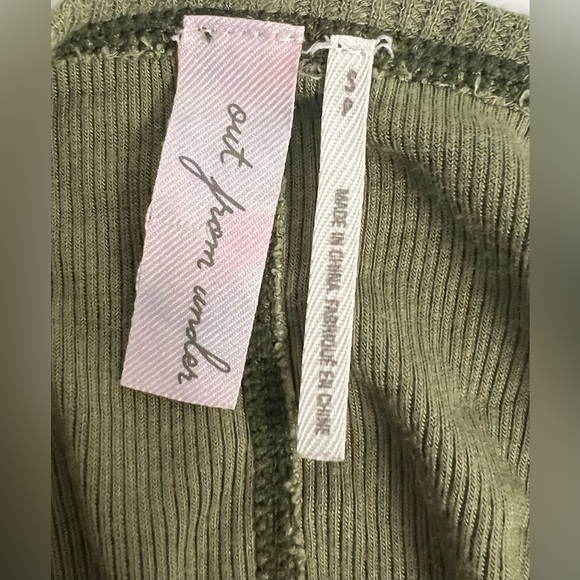 Urban outfitters Out from under cropped scoop neck henley long sleeves small EUC - Picture 6 of 6